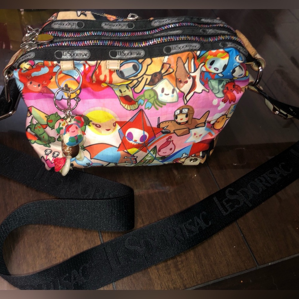 Lesportsac Tokidoki Bambinone Spiaggia Beach Crossbody Bag Purse